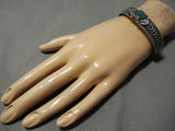 Important Darrell Cadman Vintage Native American Navajo Sterling Silver Bracelet-Nativo Arts