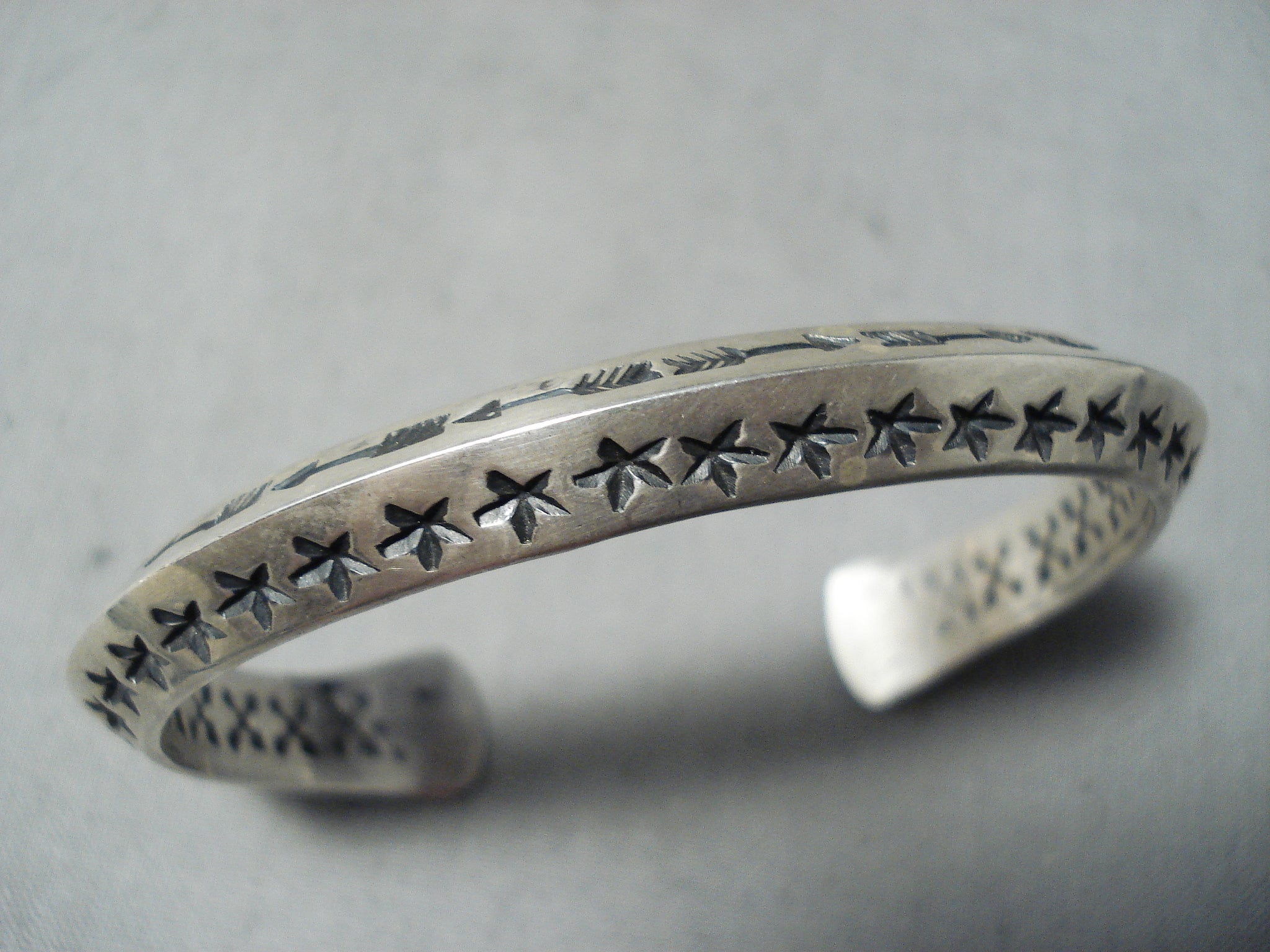 Sunny Reeves Vintage Navajo Sterling Silver Bracelet Native