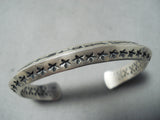 Sunny Reeves Vintage Navajo Sterling Silver Bracelet Native American Old-Nativo Arts
