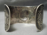 Twirling Wheel Vintage Navajo Sterling Silver Native American Bracelet-Nativo Arts