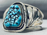 Seafoam Turquoise Vintage Native American Navajo Sterling Silver Bracelet-Nativo Arts