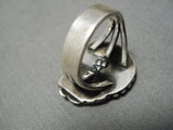 Incredible Vintage Hopi Bisbee Turquoise Sterling Silver Native American Ring-Nativo Arts