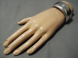 Important Dan Jackson Genius Artist Sterling Silver Bracelet Native American Navajo-Nativo Arts