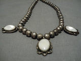 Stunning Vintage Navajo Sterling Silver Native American Pearl Necklace-Nativo Arts