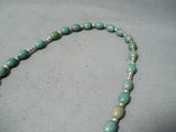 Wonderful Native American Navajo Royston Turquoise Sterling Silver Rosary Necklace-Nativo Arts