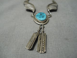 Amazing Marie Thompson Sterling Silver Feather Native American Necklace-Nativo Arts