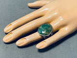 One Of A Kind San Felipe Huge Royston Turquoise Sterling Silver Ring-Nativo Arts