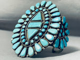 One Of The Best Most Unique Vintage Native American Navajo Turquoise Sterling Silver Bracelet-Nativo Arts