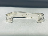Jimmy Lee Native American Navajo Signed Inlay Tigers Eye Opal Sterling Silver Wave Bracelet-Nativo Arts