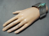 Spectacular Vintage Native American Navajo Royston Turquoise Sterling Silver Bracelet Old-Nativo Arts