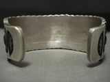 Extremely Detailed Vintage Navajo 112 Grams Native American Jewelry Silver Bracelet-Nativo Arts