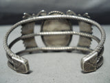 One Of The Best Flank Vintage Native American Navajo Royston Turquoise Sterling Silver Bracelet-Nativo Arts