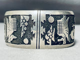 Singer Vintage Native American Navajo Sterling Silver Monument Valley Bracelet Cuff-Nativo Arts
