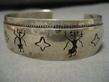 Important Vintage Hopi Art Batala Native American Sterling Silver Bracelet-Nativo Arts