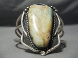 Museum Towering Vintage Native American Navajo Royston Turquoise Sterling Silver Bracelet Old-Nativo Arts