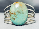 Outstanding Vintage Native American Navajo Royston Turquoise Sterling Silver Bracelet Signed-Nativo Arts
