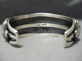 One Of Best Native American Navajo Royston Turquoise Sterling Silver Verdy Jake Bracelet-Nativo Arts