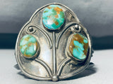 One Of The Best Ever Vintage Native American Navajo Royston Turquoise Sterling Silver Bracelet-Nativo Arts