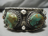 Quality Vintage Native American Navajo Royston Turquoise Sterling Silver Bracelet Cuff-Nativo Arts
