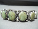 Signed Vintage Native American Navajo Royston Turquoise Sterling Silver Bracelet-Nativo Arts