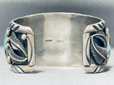 Native American Best Important Jean Dale Vintage Rare Turquoise Sterling Silver Bracelet-Nativo Arts