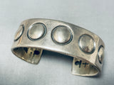 Authentic Orville Tsinnie Vintage Native American Navajo Sterling Silver Bracelet-Nativo Arts
