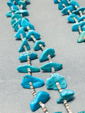 Native American Incredible Vintage Navajo Turquoise Tab Heishi Necklace-Nativo Arts