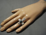 Impressive Vintage Navajo Sterling Silver Native American Ring Old-Nativo Arts