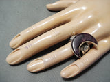 Sensational Navajo Purple Spiny Sterling Silver Ring Native American-Nativo Arts