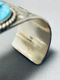 Glenn Irene Sandoval Vintage Native American Navajo Turquoise Sterling Silver Bracelet-Nativo Arts