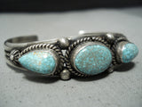 Very Important Native American Navajo Ella Linkin Turquoise Sterling Silver Bracelet-Nativo Arts
