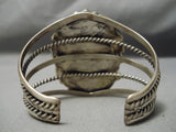 Very Important Vintage Native American Navajo Montezuma Turquoise Sterling Silver Bracelet-Nativo Arts