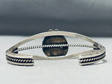 Marvelous Vintage Native American Navajo Morenci Turquoise Sterling Silver Bracelet-Nativo Arts