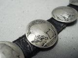 Astonishing Vintage Native American Navajo Silver Coins Concho Belt-Nativo Arts