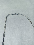 Gorgeous Vintage Native American Zuni Turquoise Inlay Sterling Silver Tiered Necklace-Nativo Arts