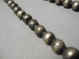 Exquisite Vintage Native American Navajo Hand Wrought Sterling Silver Necklace Old-Nativo Arts