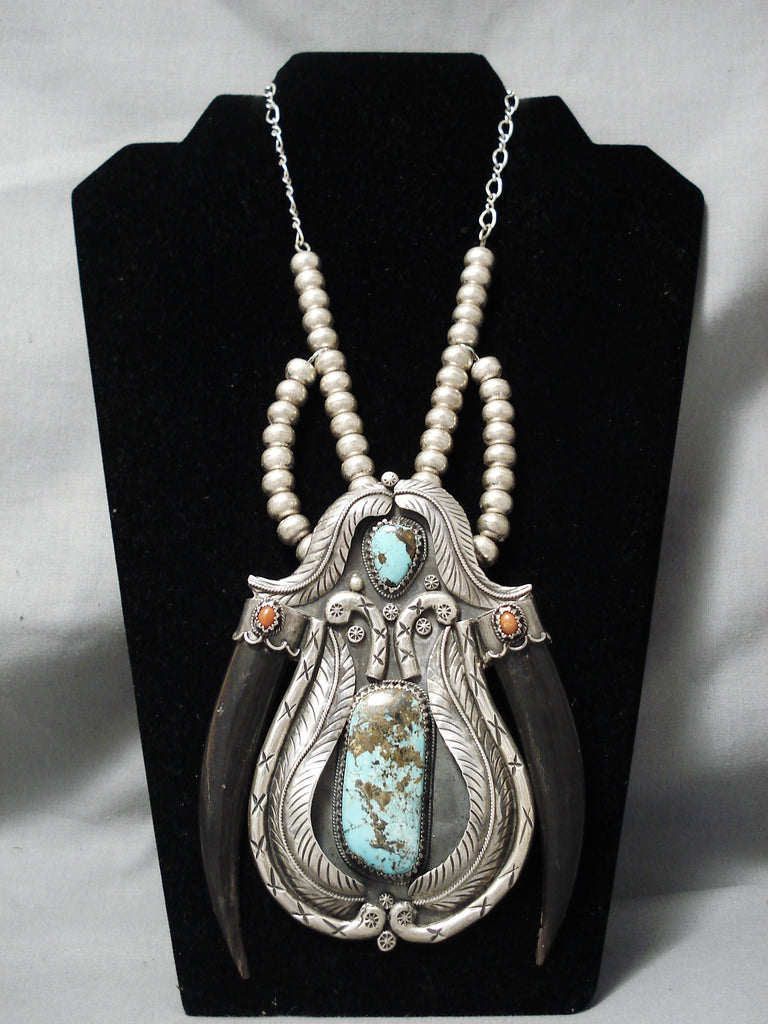 One Of The Biggest Best Vintage Native American Navajo Turquoise