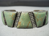 One Of The Most Unique Vintage Native American Navajo Royston Turquoise Sterling Silver Bracelet-Nativo Arts