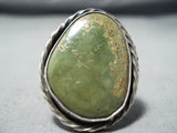Fabulous Vintage Native American Navajo Royston Turquoise Sterling Silver Ring-Nativo Arts