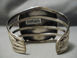 One Of The Best Vintage Native American Navajo Carico Lake Turquoise Sterling Silver Bracelet-Nativo Arts