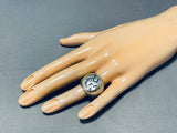 Important Vintage Native American Hopi Sterling Silver Ring-Nativo Arts