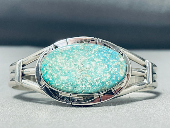Native American Earth Turquoise Southwestern Sterling Silver Bracelet Cuff-Nativo Arts