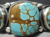 One Of Best Native American Navajo Royston Turquoise Sterling Silver Verdy Jake Bracelet-Nativo Arts