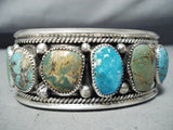 Native American One Of The Most Unique Ever Tommy Moore Turquoise Sterling Silver Bracelet-Nativo Arts