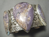 Best Navajo Charoite Sterling Silver Native American Huge Bracelet-Nativo Arts