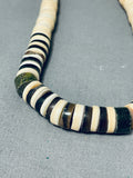 Native American Mesmerizing Vintage Santo Domingo Serpentine Shell Necklace-Nativo Arts