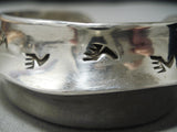 Important Vintage Navajo Running Water Sterling Silver Native American Bracelet-Nativo Arts