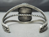 Museum Vintage Native American Navajo Carico Lake Turquoise Sterling Silver Bracelet Old-Nativo Arts
