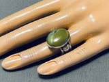Native American One Of The Most Unique Ben Begaye (d.) Turquoise Sterling Silver Ring-Nativo Arts