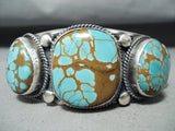 Best Verdy Jake Native American Navajo #8 Turquoise Sterling Silver Bracelet-Nativo Arts